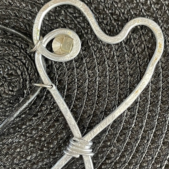 Vintage Modernist Jeff Leib designed Silver Wire Necklace - Picture 3 of 5